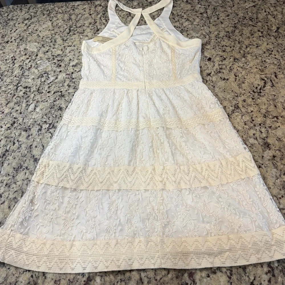 American Eagle Outfitters Cream Lace Mini Dress - Picture 5 of 7